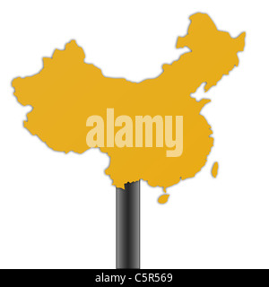 china map on a white background Stock Photo - Alamy