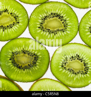 Kiwi slices Stock Photo