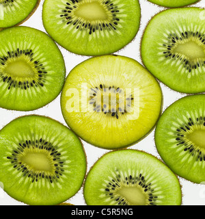 Kiwi slices Stock Photo