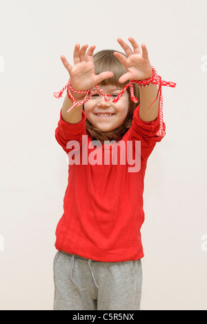 Traditional bulgarian martenitsa Stock Photo