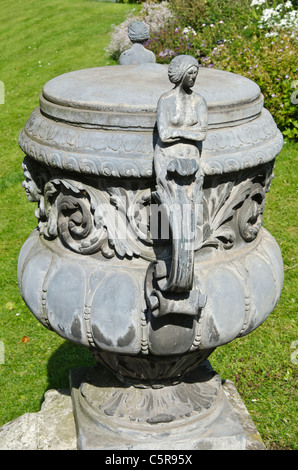 Urn Clarence House garden The Mall Westminster London Uk Stock Photo