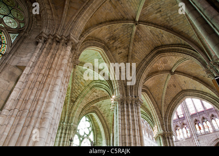 Paris - interior  from Saint Denis gothic cathedral Stock Photo