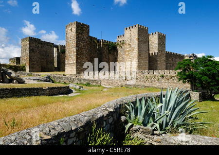 Europe, Spain, Extremadura, Trujillo, View of historic castle Stock Photo