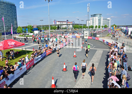 The Virgin Active London Triathlon, ExCeL Centre, London Docklands, London Borough of Newham, London, Greater London, England, United Kingdom Stock Photo