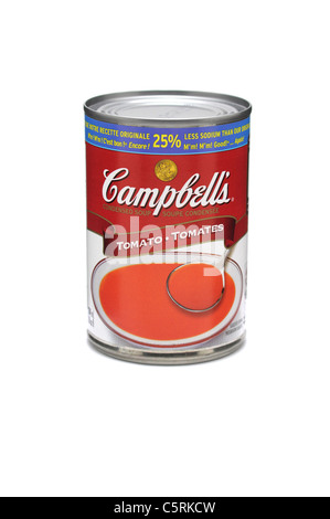 Tomato Soup Can Tin, Campbell's Soup Stock Photo