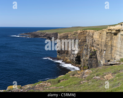 dh  SANDWICK ORKNEY Orkney west mainland Atlantic coast sea cliff coast cliffs scottish seacliffs Stock Photo