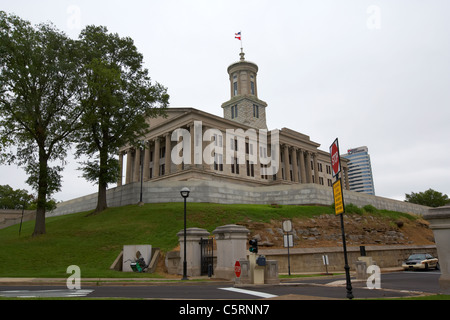 Nashville state capitol building Tennessee USA Stock Photo