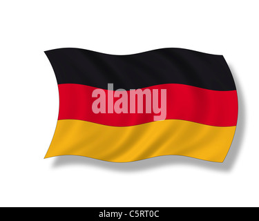 Illustration, German flag Stock Photo