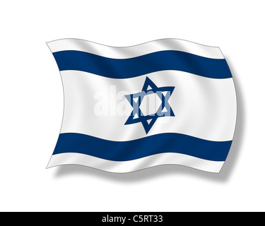 Illustration, Flag of Israel, National flag Stock Photo