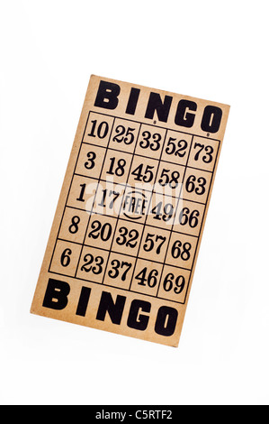 vintage bingo card Stock Photo - Alamy