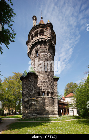 Germany, Bavaria, Upper Bavaria, Landsberg am Lech, View of Mutterturm tower Stock Photo
