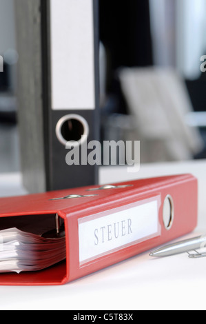 Folders, close-up Stock Photo