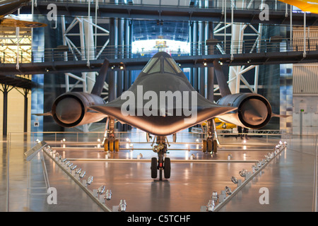 Blackbird at the Dulles Air and Space Museum Steven F. Udvar-Hazy Center Stock Photo