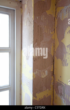 wall in need of restoration Stock Photo