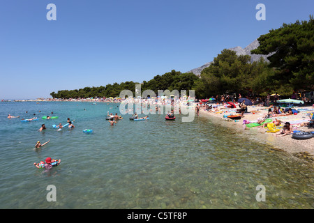 Adriatic beach in Promajna, Croatia Stock Photo