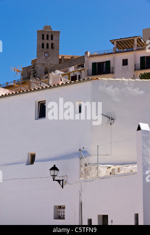 Ibiza, Balearics, Spain - Eivissa city, in the Dalt Vila or old town historic area Stock Photo