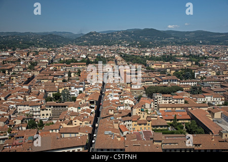 Rooftops of Florence  seen from the Duomo Stock Photo
