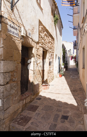 Ibiza, Balearics, Spain - Eivissa city, in the Dalt Vila or old town historic area Stock Photo