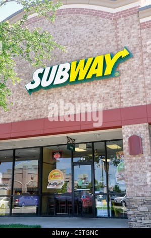 Subway sandwich store, Frisco, Texas, USA Stock Photo