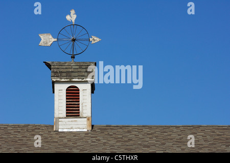 USA, Palouse, Whitman County, Washington State, Weather vane on house top close-up Stock Photo