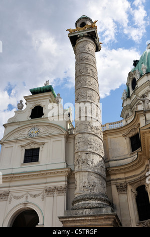 Church of St. Charles, Karlskirche, Vienna, Austria, Europe, June 2011 Stock Photo