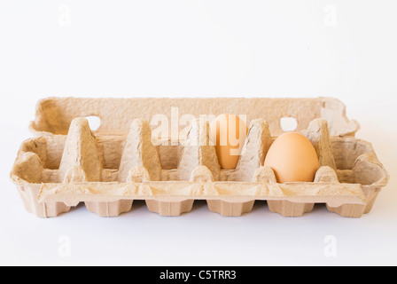 Eggs in box, close-up