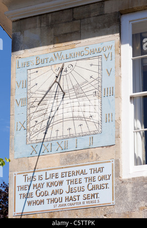 Sundial on Malmesbury House Salisbury Wiltshire England UK GB EU Europe Stock Photo