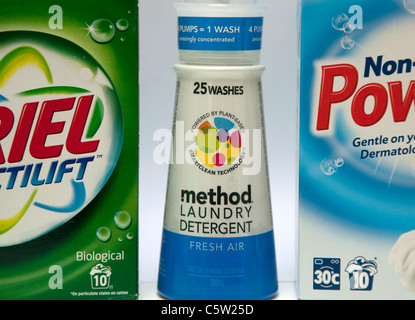 Method plant-based washing liquid with non-ecological washing powders, London