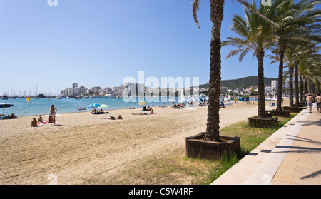 Ibiza, Balearics, Spain - San Antonio or Sant Antoni de Portmany. Stock Photo