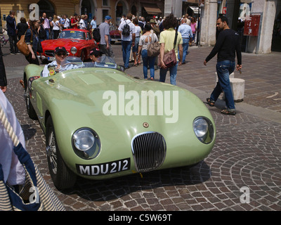 Jaguar C-Type, Italy, Lombardia, Brescia Stock Photo