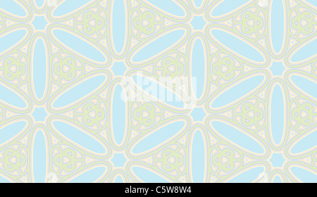 Seamless wallpaper pattern constructed from the Arabic letter Seen Stock Photo