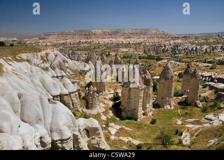 Turkey, Cappadocia, Goreme, View of rock formation Stock Photo