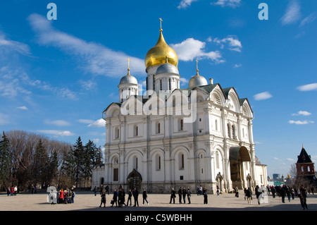 The Archangel Cathedral, The Kremlin, Moscow, Russia Stock Photo
