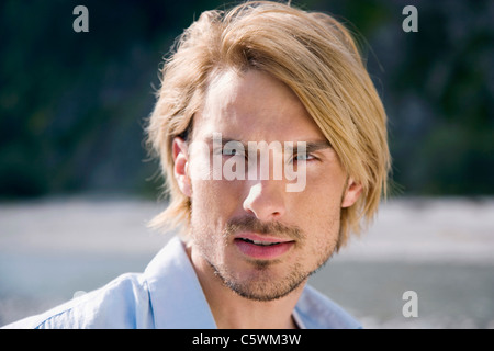 Germany, Bavaria, Young man, portrait Stock Photo