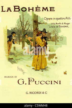 giazomo puccini opera la boheme takes place in