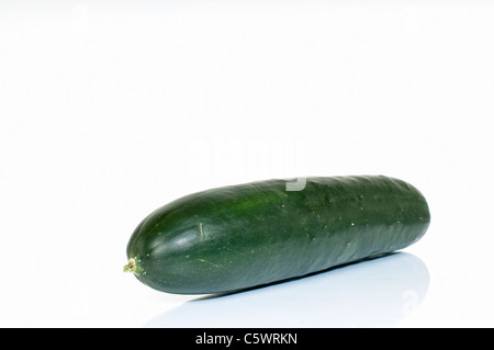 Cucumber on white background isolated with clipping path. Stock Photo