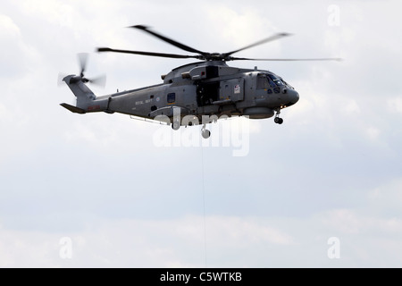 MERLIN HM1 HELICOPTER ROYAL NAVY'S 824 NAS 02 July 2011 Stock Photo