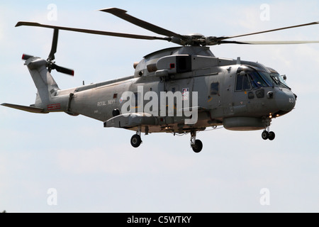 MERLIN HM1 HELICOPTER ROYAL NAVY'S 824 NAS 02 July 2011 Stock Photo