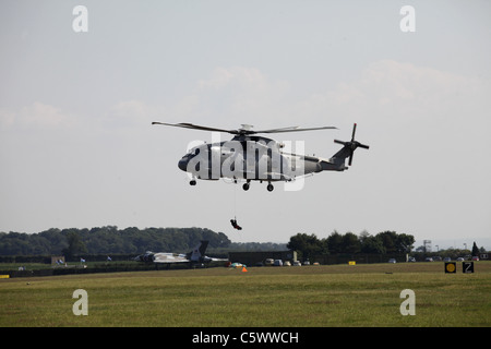 MERLIN HM1 HELICOPTER ROYAL NAVY'S 824 NAS 03 July 2011 Stock Photo