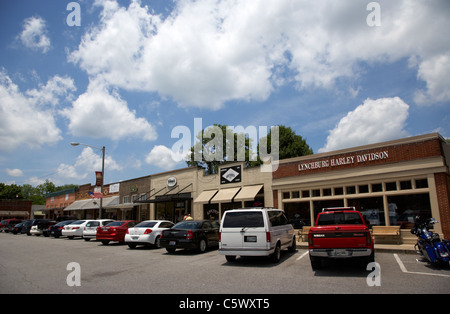Lynchburg town square shops and stores tennessee , usa Stock Photo
