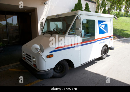 american usps united states postal service delivery and collection van nashville tennessee usa Stock Photo