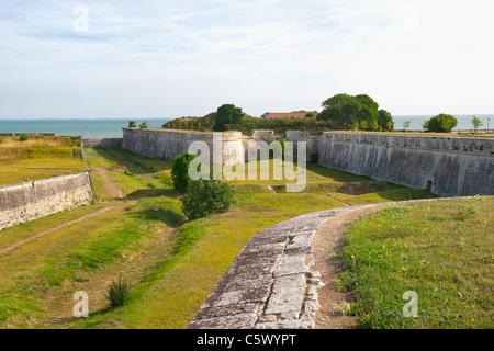 Saint Martin fortification, Ile de Re, Charentes Maritime department, France Stock Photo