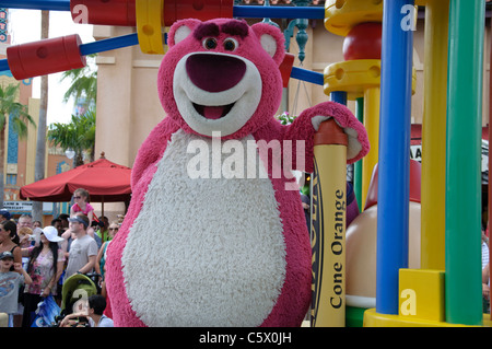 Lots-o’-Huggin’ bear in the  disney's countdown to fun parade in walt disney world resort parks hollywood studios disney pixar t Stock Photo