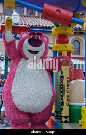 Lots-o’-Huggin’ bear in the  disney's countdown to fun parade in walt disney world resort parks hollywood studios disney pixar t Stock Photo