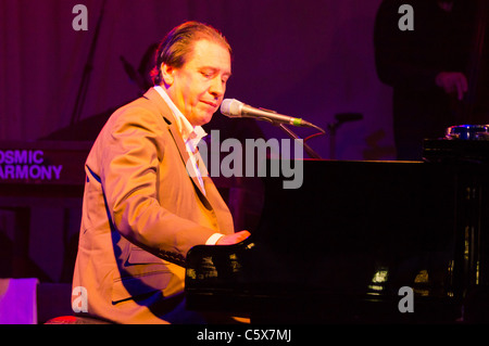 Jools Holland and his Rhythm and blues orchesra performing at the Wickham festival 2011 Stock Photo