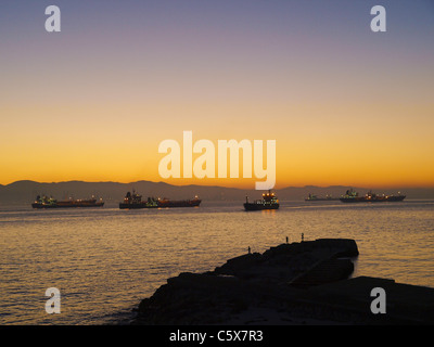 street of Gibraltar, gateway to Africa, Gibraltar Stock Photo