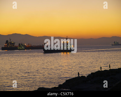 street of Gibraltar, gateway to Africa, Gibraltar Stock Photo