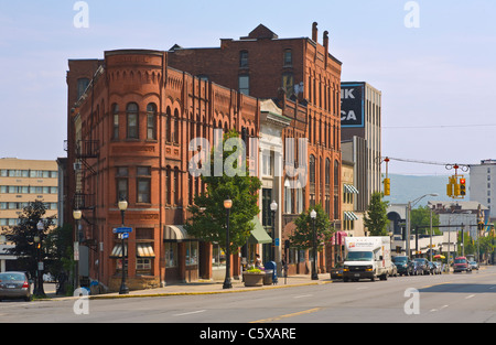 Genesee Street in downtown Utica New York Stock Photo