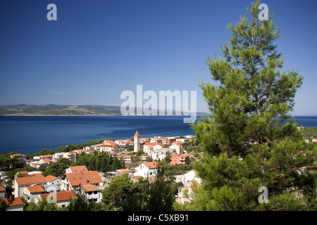 Croatia, Makarksa Riviera, Promajna, Seaside town Stock Photo