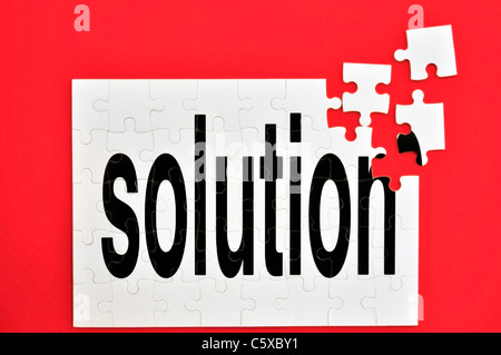 Image depicting the concept of an almost found solution. Stock Photo